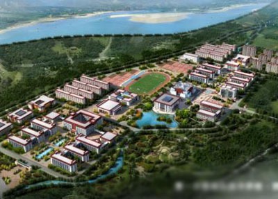 四川省中江职业中专学校学校俯视图