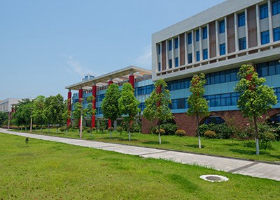 重庆工商职业学院草坪一角