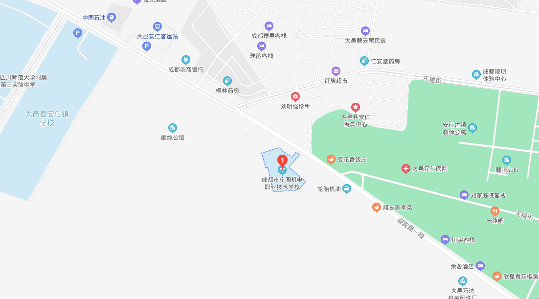 成都市庄园机电职业技术学校地址在哪里及乘车路线